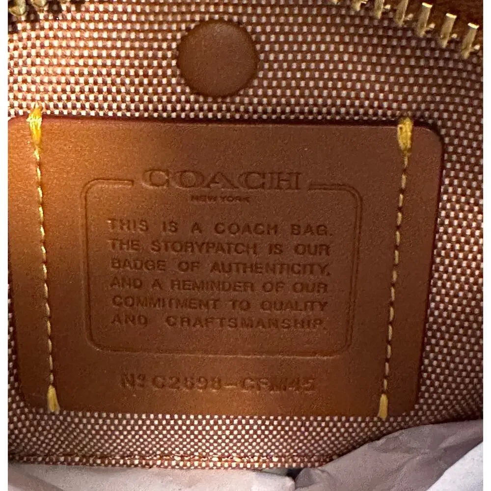 COACH Drifter Shoulder Bag 31; Amber Brown Brass